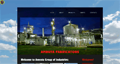 Desktop Screenshot of amrutafabricators.com