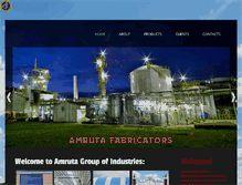 Tablet Screenshot of amrutafabricators.com